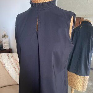 Tahari Keyhole Blouse